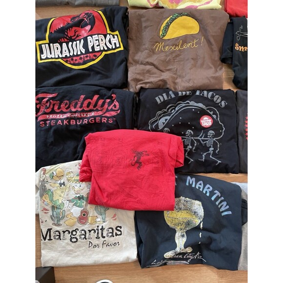 18 Food Bar & Drinks T-Shirt Lot - Size XL- Graphic Tee Reseller Bundle Y2K - Picture 11 of 11